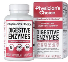 Physician's Choice Digestive Enzymes 16 Multi Enzymes Organic Prebiotics USEFUL picture