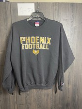 Vintage Phoenix Football Sweatshirt Mens L Black University Green Bay Sweater picture