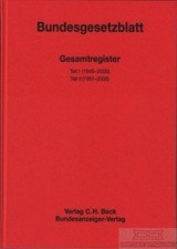 Buch: Bundesgesetzblatt - Gesamtregister, Rose, Annette, Günther R. Hagen. 2001 picture