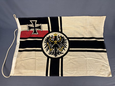 WW1 Imperial German Kaiserliche Marine Reichskriegsflagge Naval 35” Flag, 1970s picture