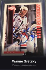 Wayne Gretzky 1997 Score  #240 Autographed Card picture