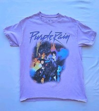 Prince Purple Rain Official Merchandise T-Shirt Size M Graphic Front & Back picture