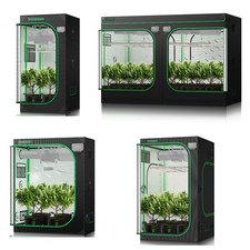 Vivosun Hydroponic Grow Tent W/ Window & Floor Tray For Indoor Plants Growing picture