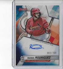2025 Bowman's Best True Blue Refractor Auto Rainiel Rodriguez 83/150  AVG 324 picture