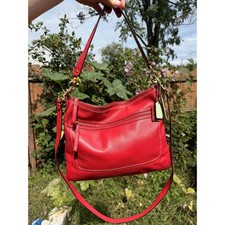 Coach Legacy Penny Red Leather Shoulder Crossbody Bag 22421 picture