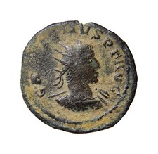 RARE Gallienus (253-268) AR or Bl silvered Antoninianus (2.92g, 21mm) Mediolanum picture