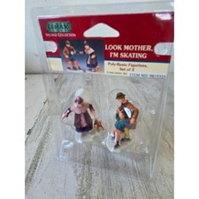 Lemax look mother I'm skating skaters people accessory Victoria 9815325 dog picture