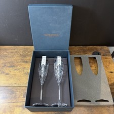 Waterford True Love Toasting Flute Pair Love Flutes Crystal 1058291 New In Box picture