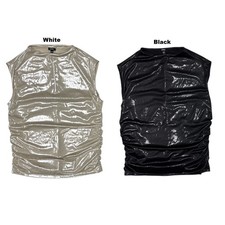 Express Women's Ultra Shiny Classic Fit Lightweight Mock Neck Tank picture
