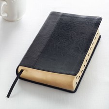 KJV HOLY BIBLE King James Version Black Large Print Thumb Index Edition* NEW picture