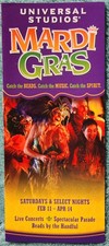 Rare 2012 Universal Orlando Mardi Gras Concert Lineup - Cyndi Lauper, B-52s picture