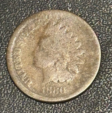 1880 Indian Head Cent Penny   picture