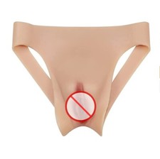 Silicone Pants Crossdresser Pants penetrable false silicone vagina underwear picture