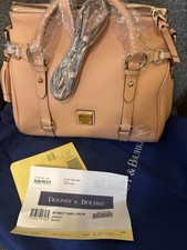 Dooney And Bourke Apricot Leather Satchel NWT picture
