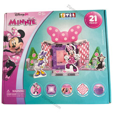 Disney Jr Minnie 21 Piece Kit Tytan Magnetic Tile Kids Playset NIB  picture