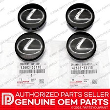 GENUINE Lexus Factory OEM Sport Black Wheel Center Hub Cap 42603-53110 SET OF 4 picture