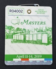 LNIP Rare 2019 Masters Tournament Augusta Badge Tiger Woods Wins Lowest BIN 🐅 picture