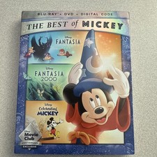 Disney BluRay + DVD Fantasia Fantasia 2000 Celebrating Mickey THE BEST OF MICKEY picture