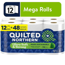 Quilted Northern Ultra Soft & Strong 2-Ply Toilet Paper, 12 Mega Rolls  picture