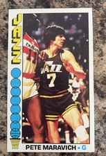 1976-77 Topps Pete Maravich #60 Jazz EX picture