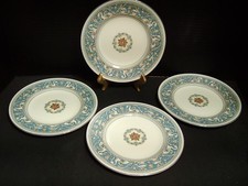 Wedgwood Florentine Turquoise 4 Salad plates 8