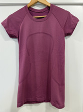 Lululemon Swiftly Tech Short-Sleeve Shirt 2.0 - Vivid Plum - Size 6 - $68 MSRP picture