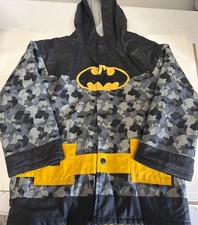Western Chief Batman Rain Coat Jacket Youth Sz 5 Great Condition picture