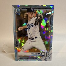 2021 Bowman Chrome Shane Baz Green Mini-Diamond Refractor /99 BCP-134 Rays picture