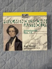 Felix Mendelssohn: Symphonies 1-5/ 3 CD Box Set, Kurt Mazur, Leipzig Orchestra picture