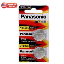 Panasonic CR2025 Battery 3V Lithium Coin Cell CR2025 Batteries (2 Count) Car Key picture