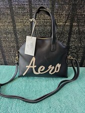 Aeropostale Women’s Girl's Crossbody Handbag Shoulder Bag - Aero Black & White picture