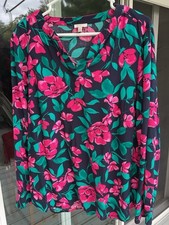 Talbots size M Vibrant Popover Tunic w/ button cuffs, designed for comfort. NWOT picture