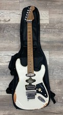 EVH Frankenstein Relic Series Electric Guitar - White w/Soft Case picture