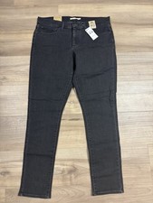 Levi's Women's Stretch 311 Shaping & Tummy Slimming  Skinny Jean Black 33x30 NWT picture