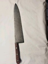 Vintage Dexter Model 48912 12” Carbon Steel Chef Butcher Knife VGC picture