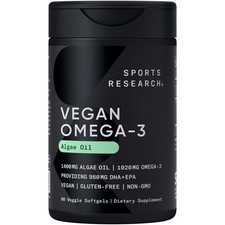Highest Levels of Vegan Omega 3 DHA & EPA Softgel Fatty Acids (Carrageenan Free) picture