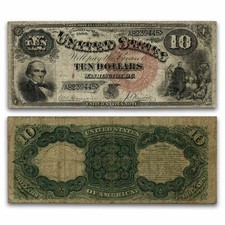 1880 $10 Legal Tender Daniel Webster Fine (Fr#107) picture