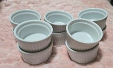 World Market Soufflé Ramekins Farmhouse WHITE Set of 10 picture