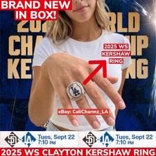 BRAND NEW LA Dodgers 2025 Clayton Kershaw World Series Replica Ring 9/22/26 SGA picture