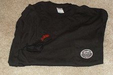 Scarce HOOTERS 20th Anniversary Sharp Dual Logo Black T-Shirt-Universal Location picture
