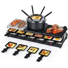 Raclette Table Grill - Indoor Electric Grill Griddle - Nonstick Extra Large R... picture