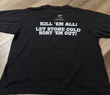Vintage WWF Stone Cold Steve Austin 1998 Kill Em All Wrestling Rare Shirt XL picture