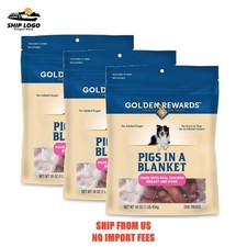 (3 pack) Golden Rewards Air- Dried Jerky Treats Pigs in a Blanket for Dogs, 16 o picture