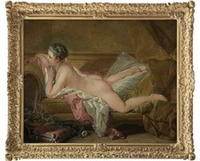 Hand Painted Classical Oil Painting Female Women Nude Canvas Art Antique Style picture