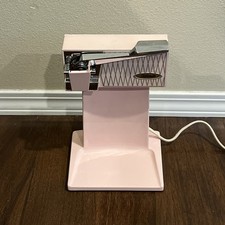Vtg Sunbeam Pink Electric Can Opener Countertop Tested MCM Atomic Diamond USA picture