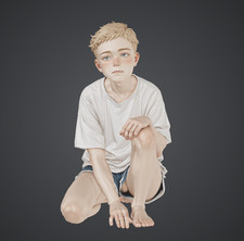 Finn in Free time 18+ NSFW Hand Painted Resin Figure StatueHandmade picture