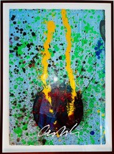 Original Acrylic Painting by Dale Chihuly 2009 Framed 42x36