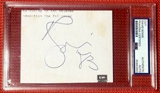 PSA/DNA slabbed & signed DAVID BOWIE 1983 autographed EMI CUT picture