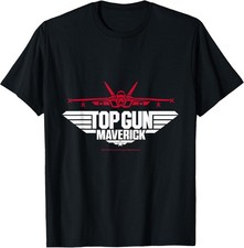 Top Gun-Inspired Fighter Jet Graphic Tee - Size Small picture