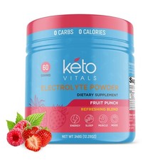 Keto Vitals Electrolyte Powder Electrolytes Supplement Energy Drink Fruit Punch picture